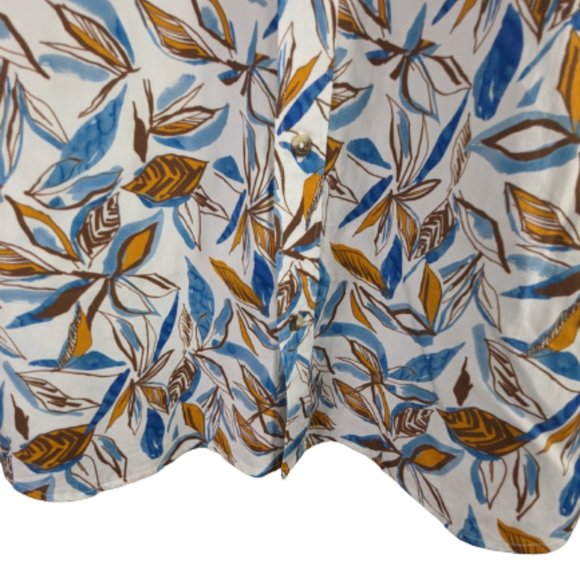 Hang Ten Mens Short Sleeve Hawaii Aloha Shirt Button Down Leaf Print Sz. XL NWT! - Picture 7 of 13